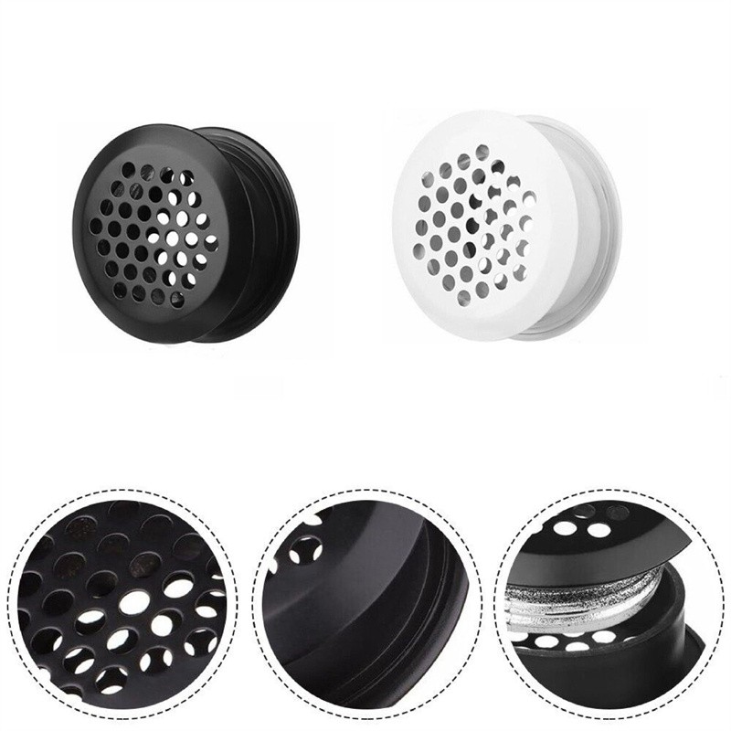 Silver Tone Round Mesh Design 2pcs Air Permeable Covers Breathable Design