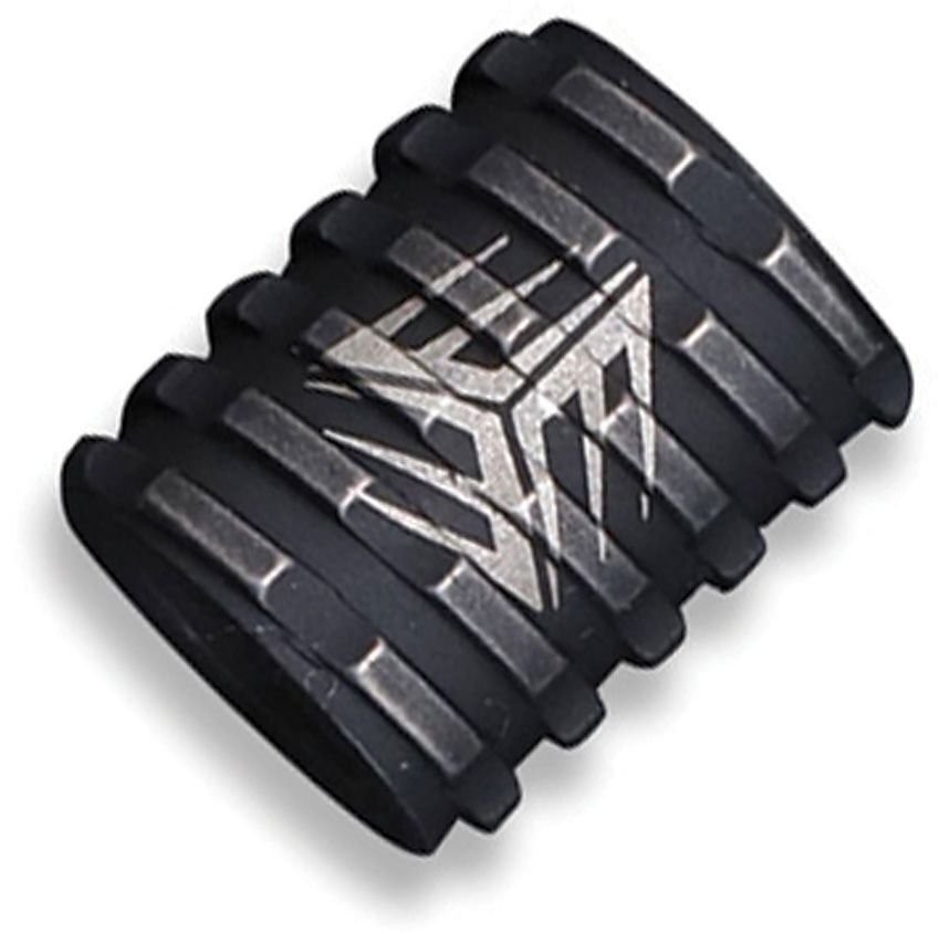 We Knife Co Ltd Titanium Bead Black Stonewashed, Black - A-02E