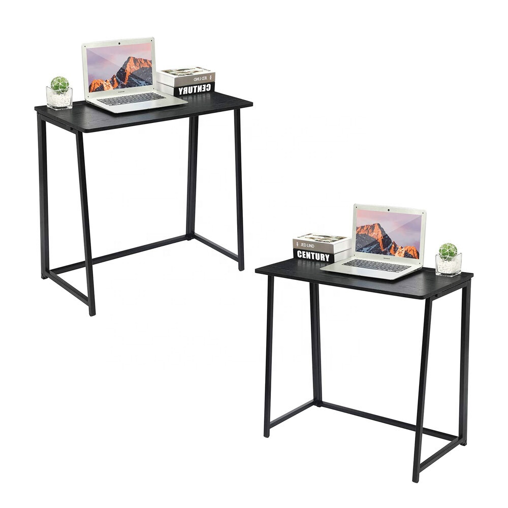 Folding Writing Table Home Study Table Computer Desk PC Laptop Office Desk Black