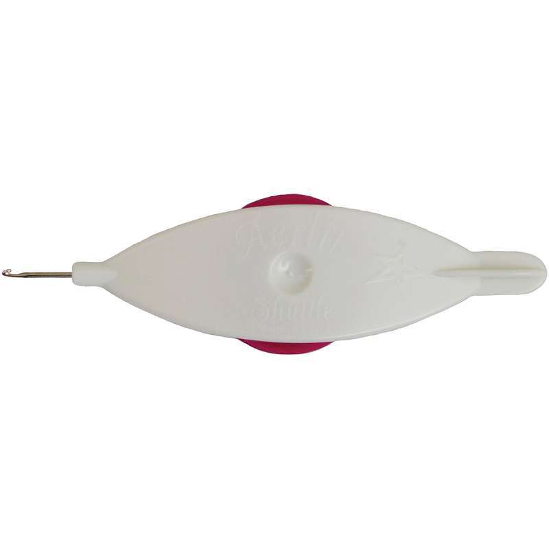 Aerlit Tatting Shuttle W/2 Bobbins Vanilla Raspberry