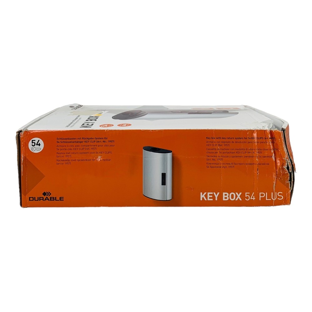 Durable Locking Key Box Plus for 54 Key Tags Drop Box Combination Lock *Read*