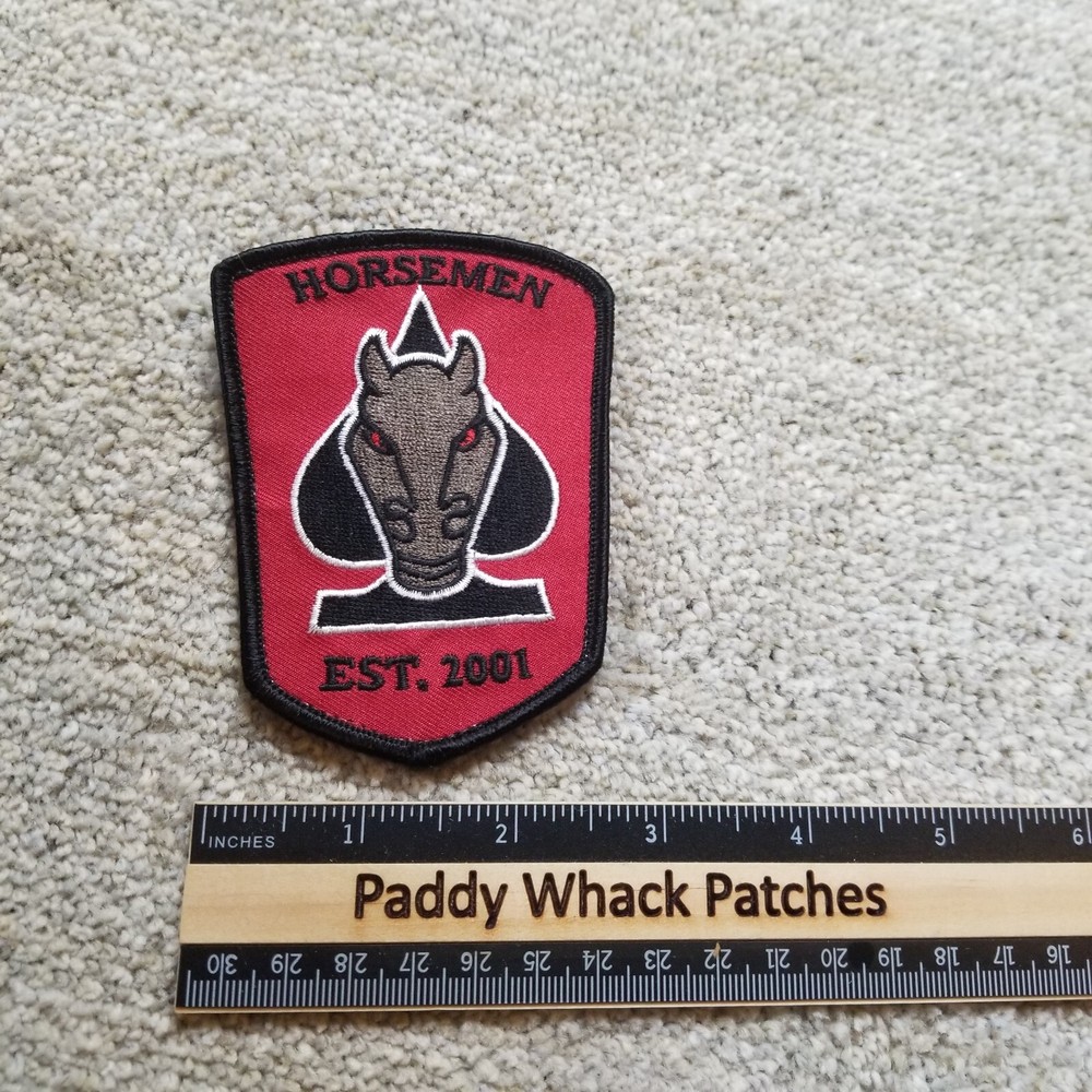 Horsemen Patch Hook & Loop Back Ace Established 2001