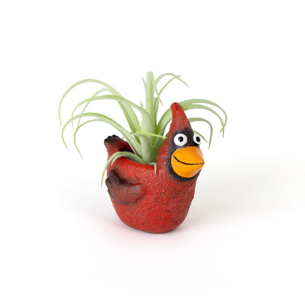 Blobhouse Ruby Red Cardinal Planter