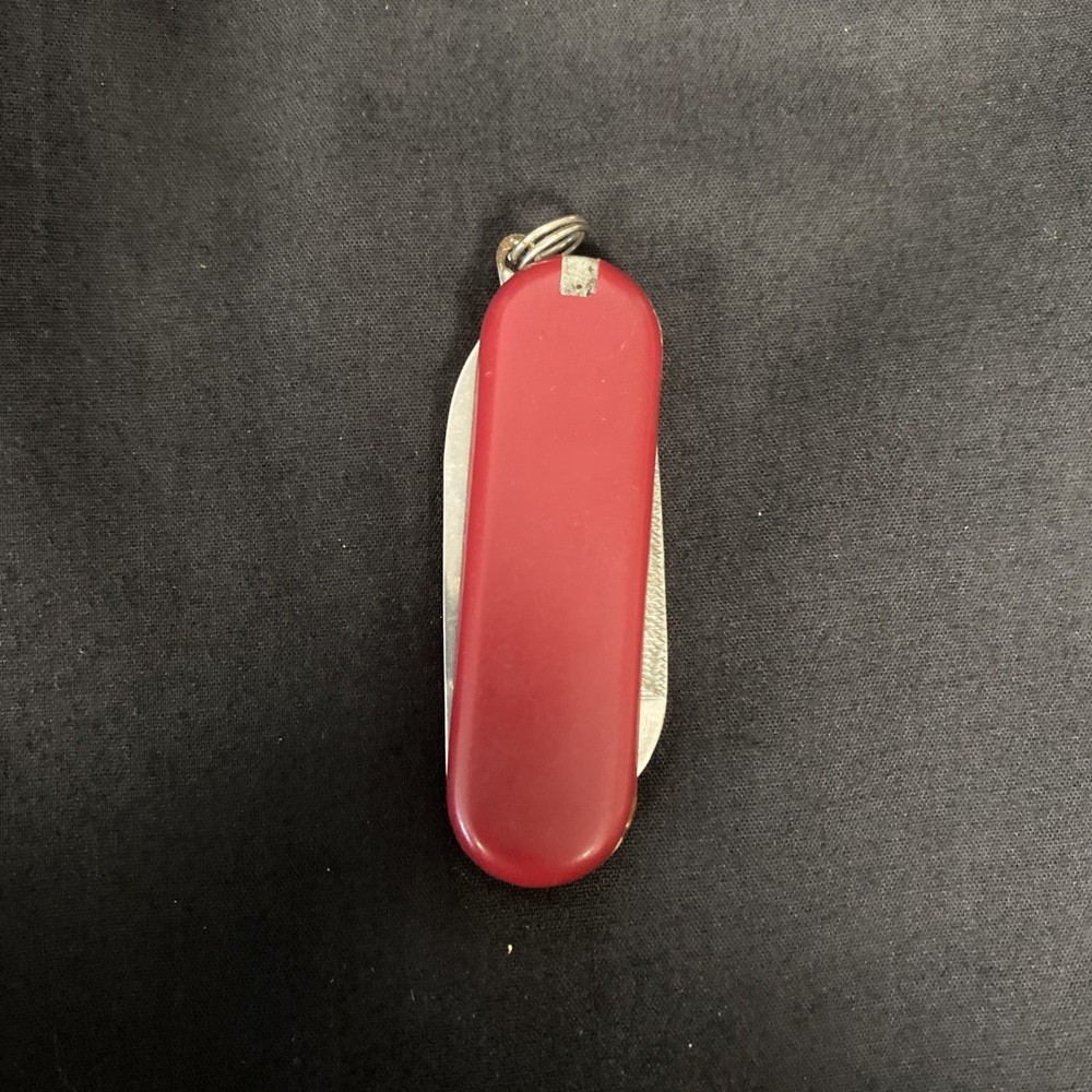 Red Stainless Steel Mini Multi Tool Pocket Knife - TOOTHPICK MISSING