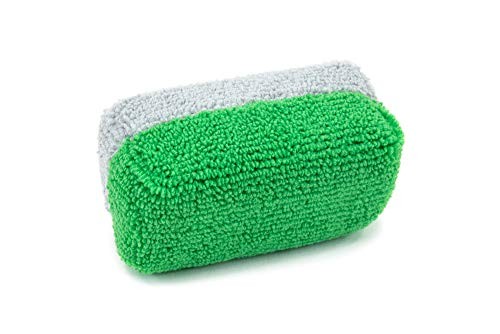 Mini [Saver Applicator Terry] Ceramic Coating Applicator Sponge | Green/Gray