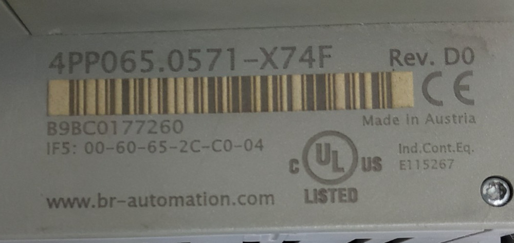 B&R 4PP065.0571-X74F POWER PANEL
