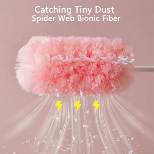 25 Pack Duster Refills with 1 Extended Handle Compatible with S wiffer, Heavy