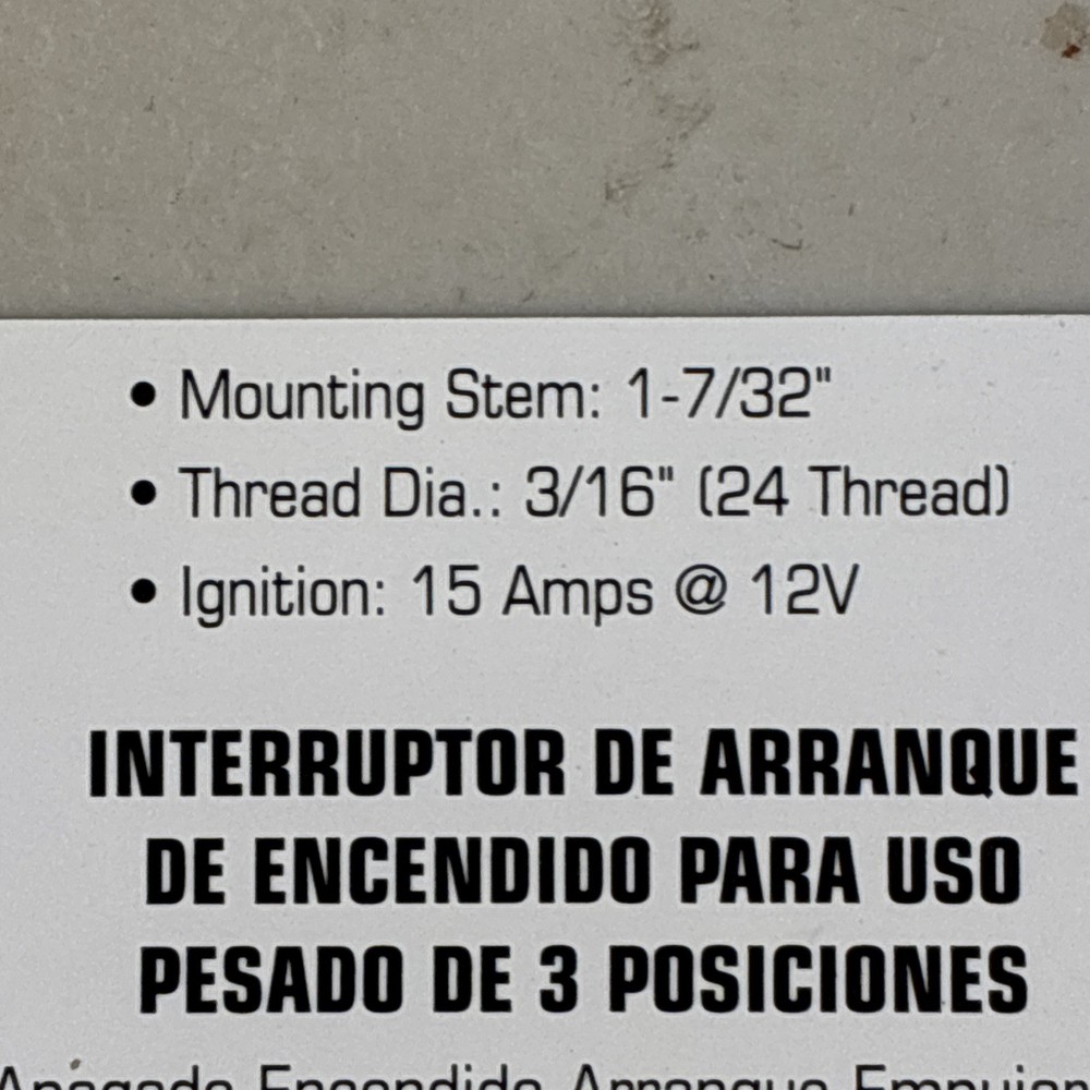Seachoice 3-Position Heavy Duty Ignition Starter Switch