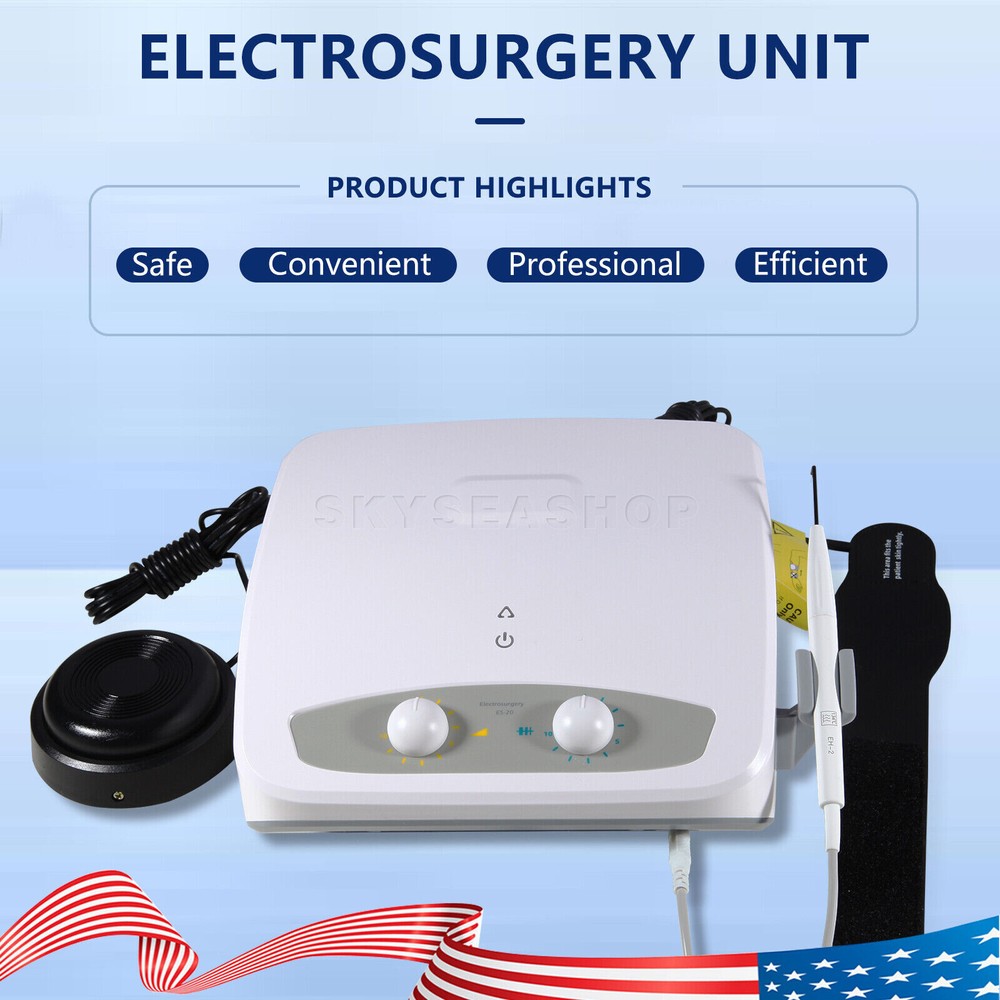 Dental Electro Surgery Digital Unit 110V with 7 Electrodes 30W