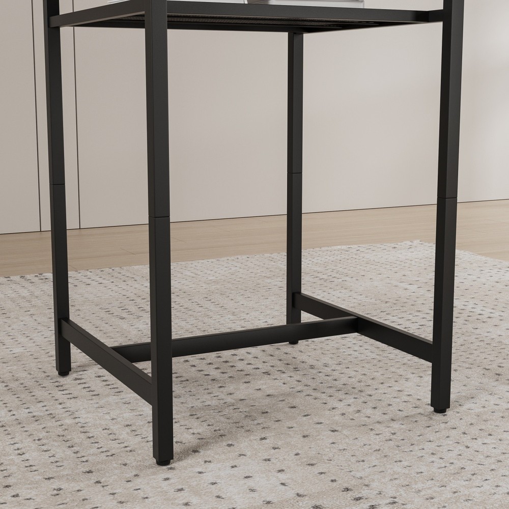 3 Piece Bar Table Set Counter Height Dining Kitchen Pub Table with 2 Bar Chair