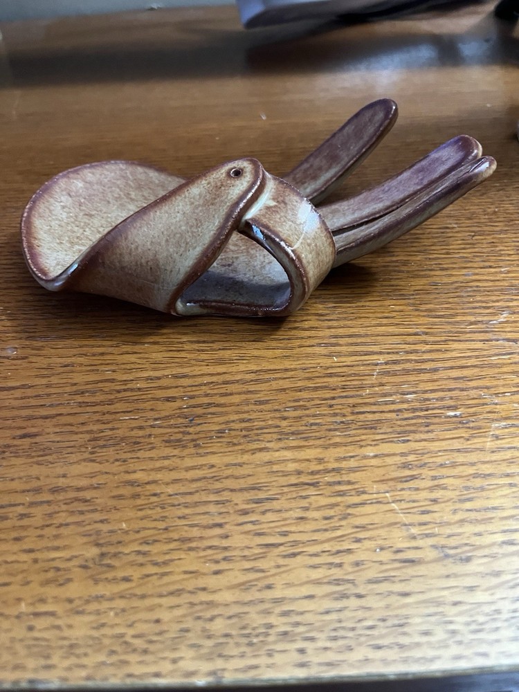 Ceramic glazed Hand Shaped Incense Holder. Meditation. OM
