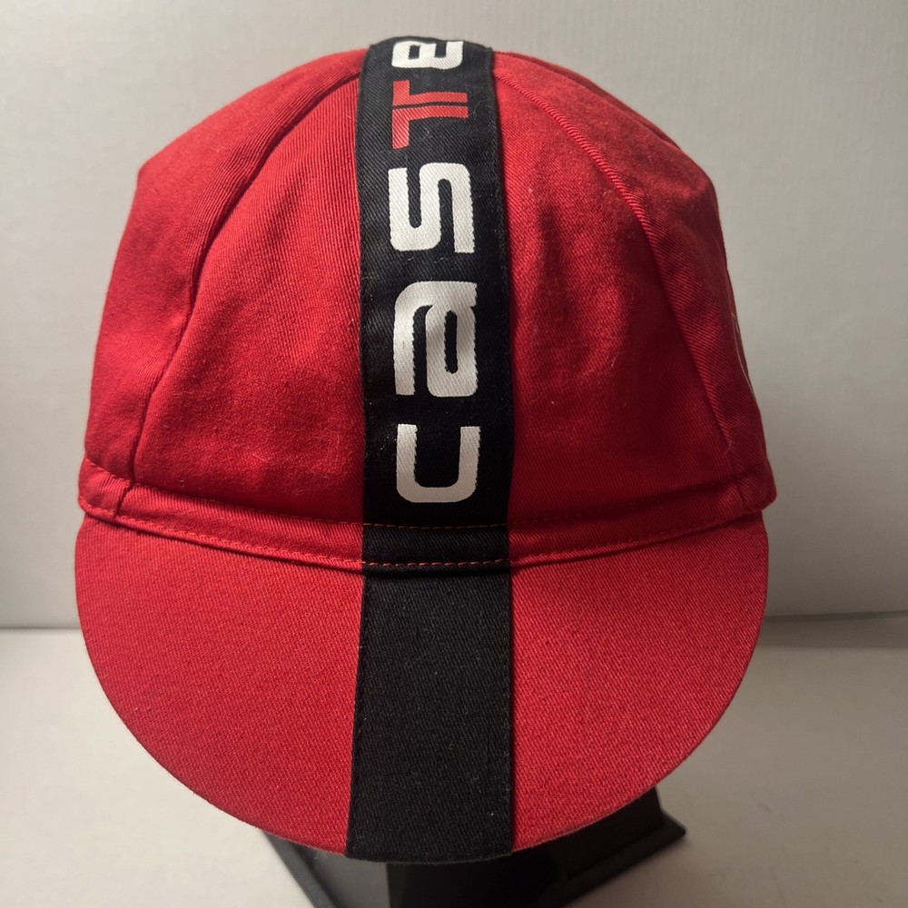 Castelli Hat Cap Cycling 8 Stripe Italy One Size