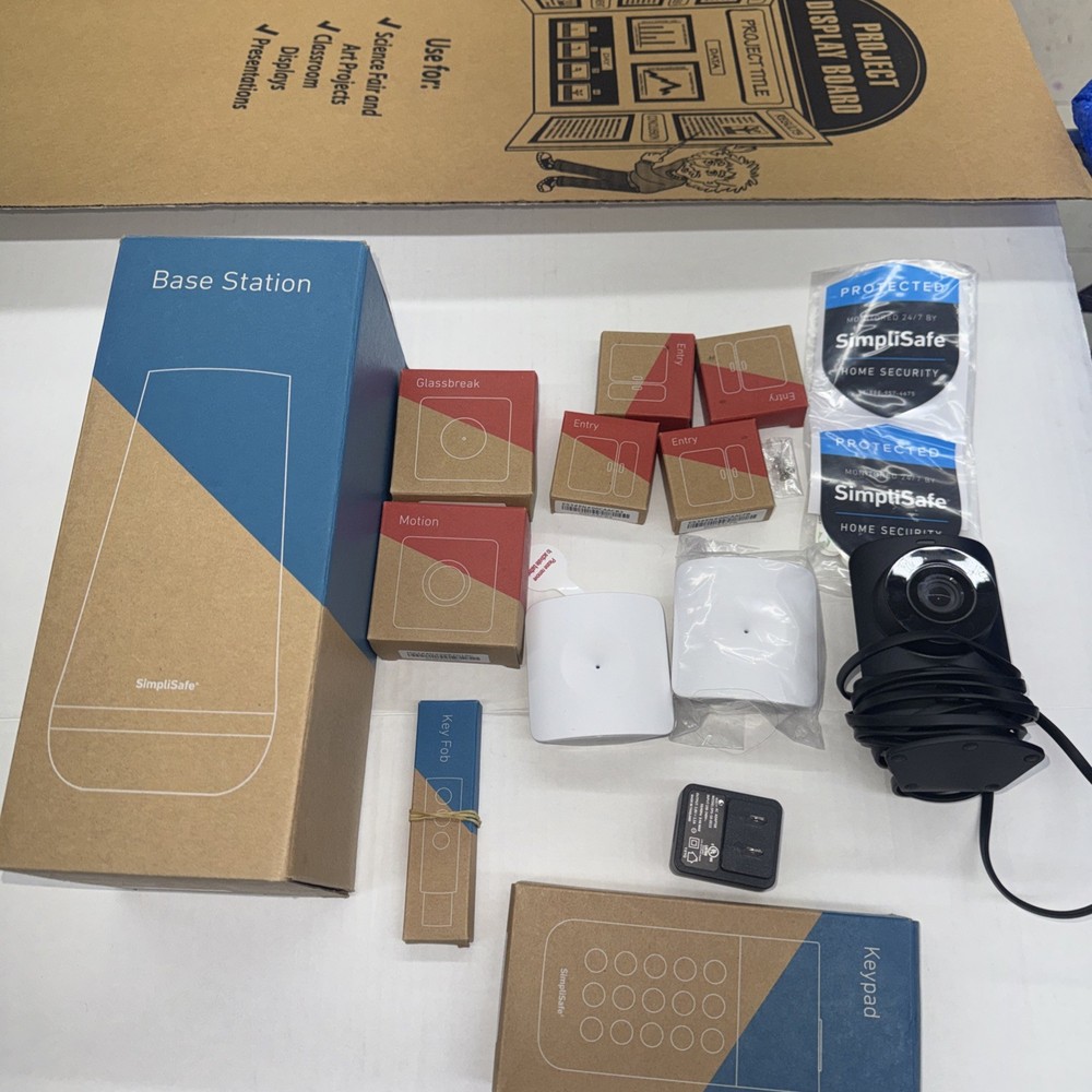 SIMPLI SAFE HOME INDOOR SECURITY SYSTEM 12 piece system