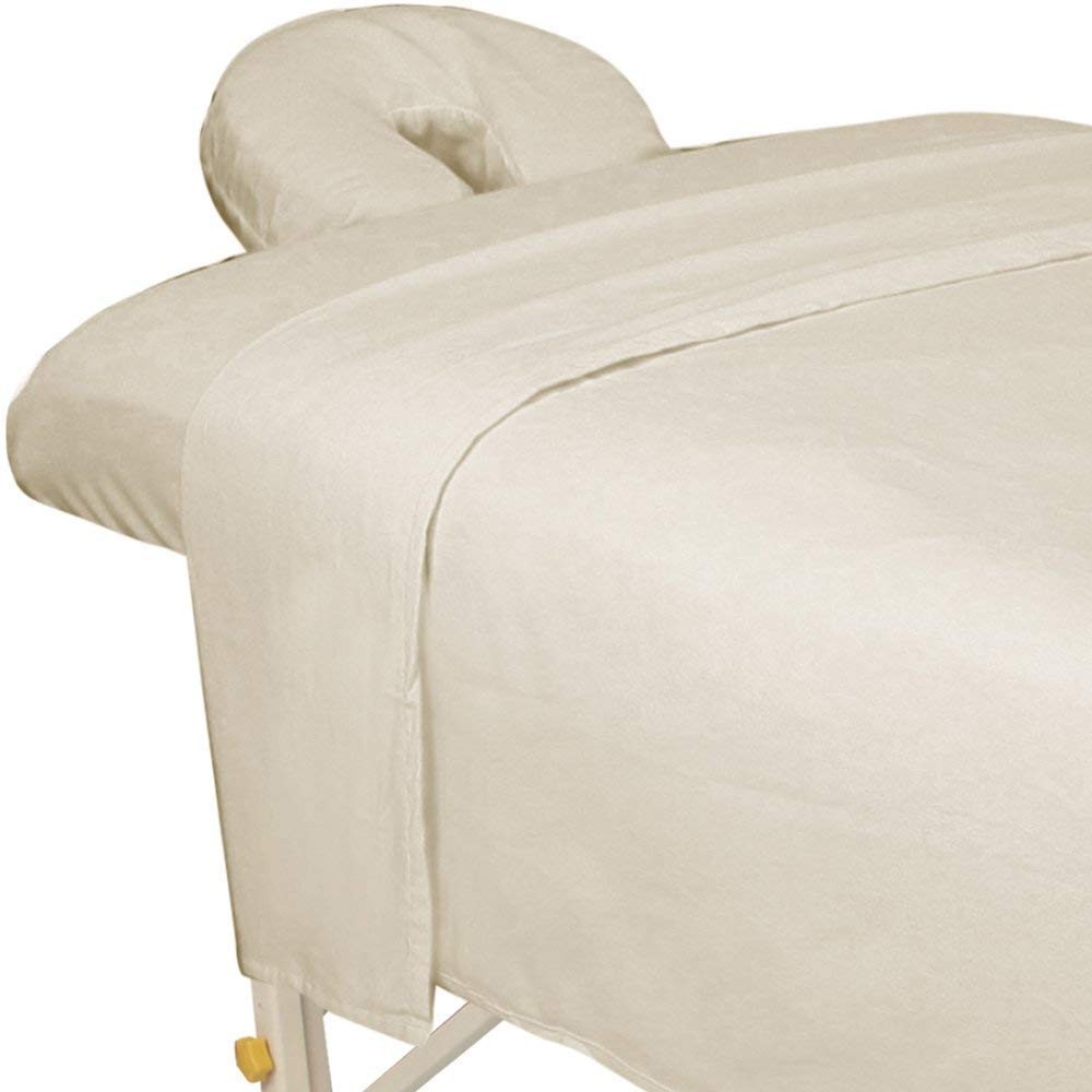 ForPro Flannel 3-Piece Massage Sheet Set for Massage Tables, Includes Flat, ...