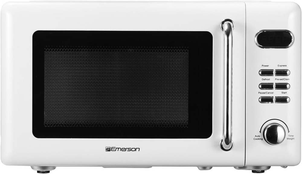 Horno microondas compacto de encimera con control de botones
