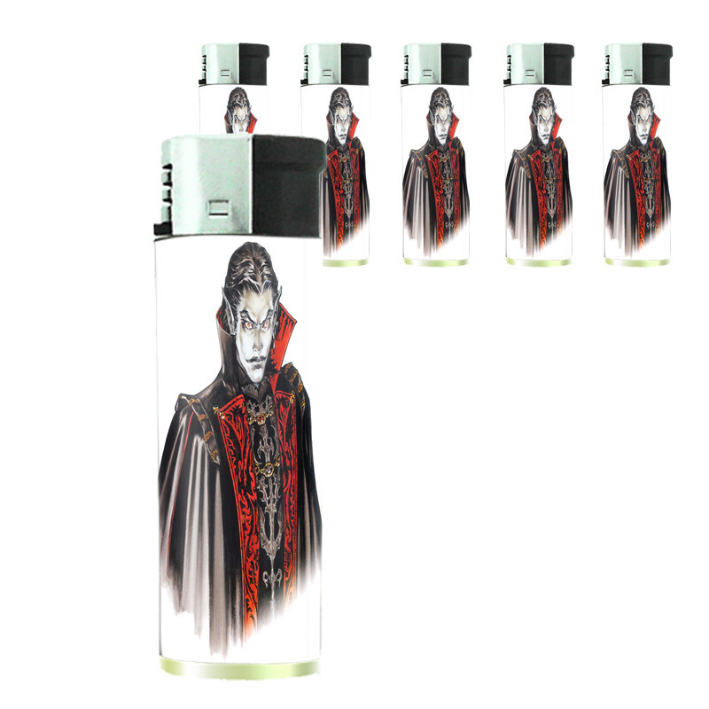 Dracula Vampire D9 Set of 5 Electronic Butane Lighter