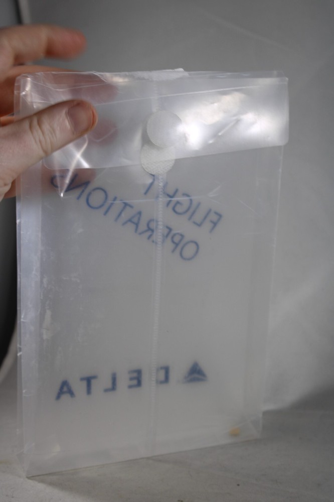 Delta Airlines - Flight Operations Bag - Storage - Hook Loop Folder