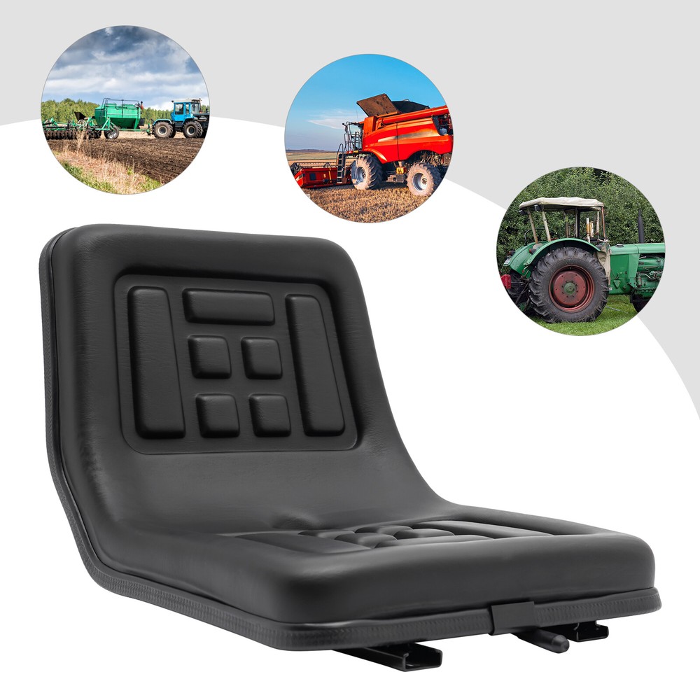 Universal Tractor Seat with Adjustable Brackets for Mower, Dumper & Digger