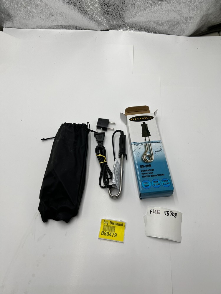 QTY 2 Diximus Electric Water Heater Portable Dual Voltage Immersion DX-300