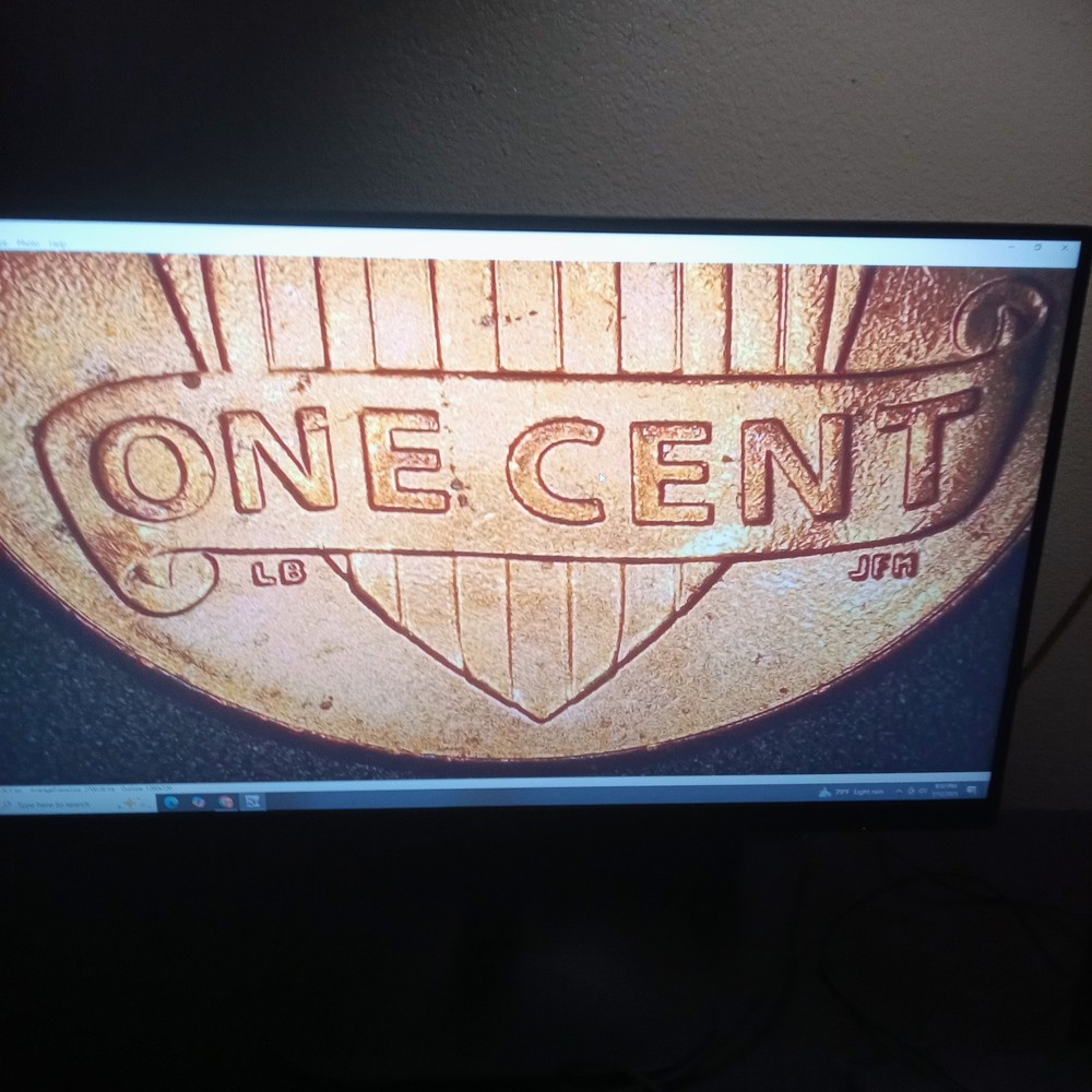 2018 D Lincoln Penny Cent Error OBV/ Die Break Beautiful BU Coin