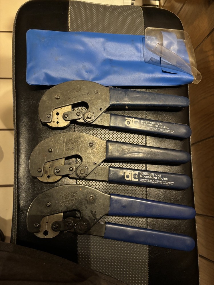 Automatic Tool and Connector Co.  Coaxial Hex Crimping Tools, 3 Tools For $100
