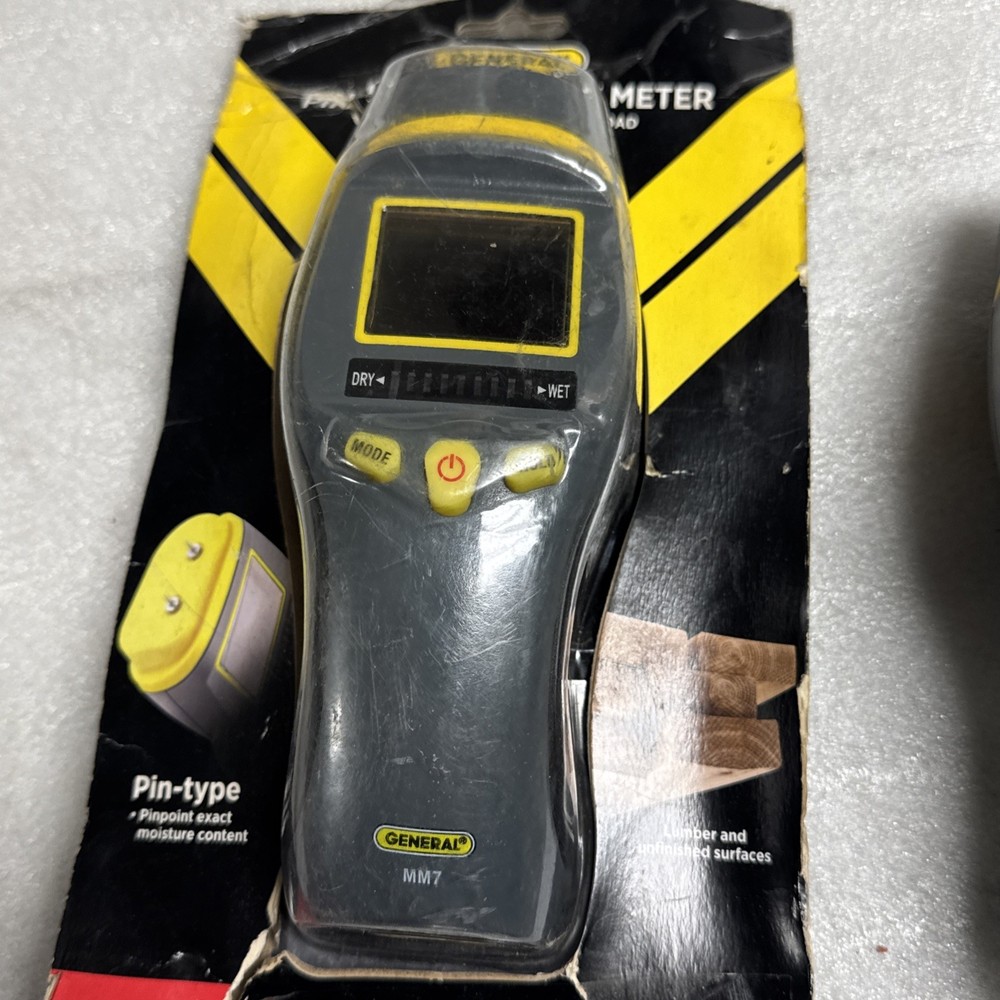 General Tools MM7 Pin-Type Digital Moisture Meter for Wood & Drywall