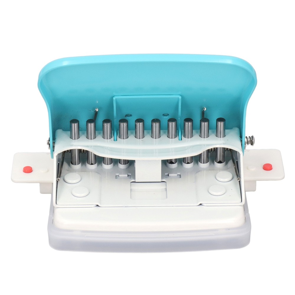 Light Blue Paper Binding Machine Handheld Portable Spiral Binder A4 A5 A6 A7 WT