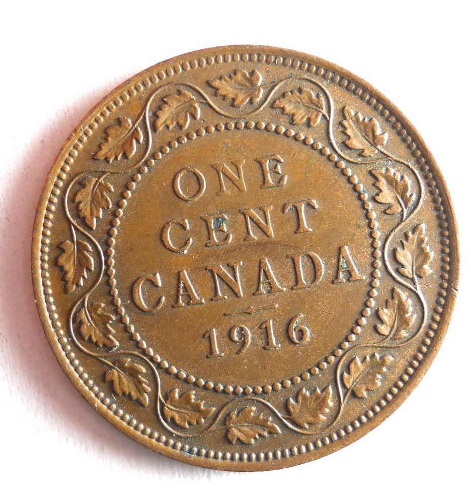 1916 CANADA CENT - Excellent Coin - FREE SHIP - Bin #311