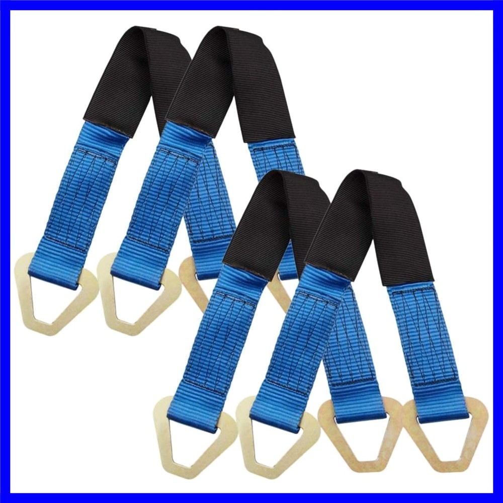 Axle Straps 10000 Lbs Break Strength 3335 Lbs Working Load Blue Car Axle Stra...