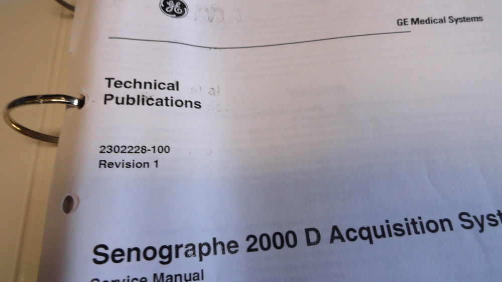 Sensographe 2000D 2000 D Aquisition System Operator's Manual