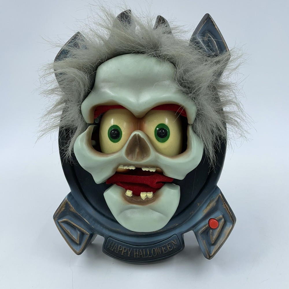 Vintage happy halloween batteries operated mask