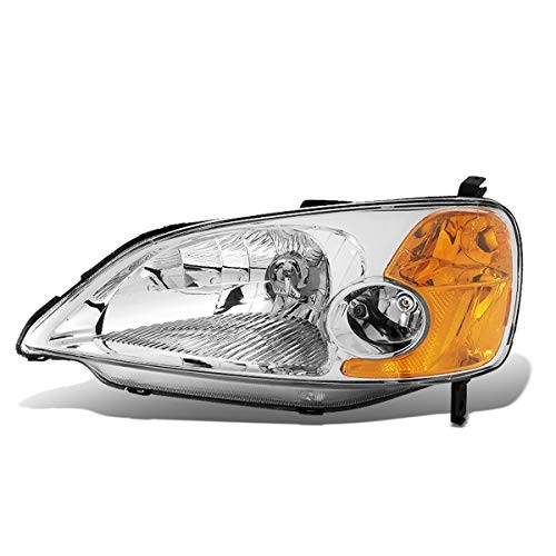 Left Driver Side Headlight Lamp Assembly Replacement for Honda Civic 2001-2003