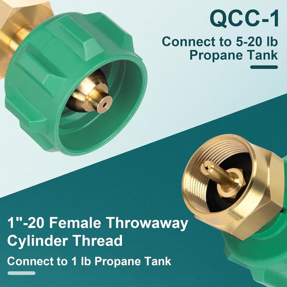 Fill 1 Pound Bottles from 20lb Tank, Easy to Use, Solid Brass