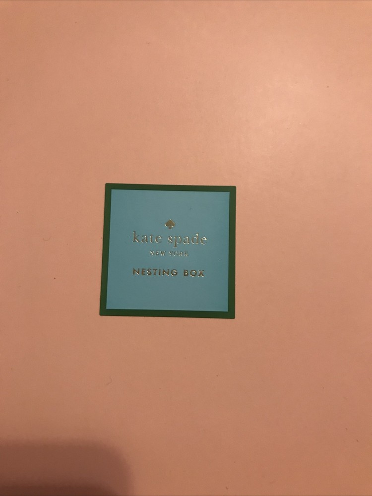 Kate Spade Giverny Nesting Salmon Color Box - NEW