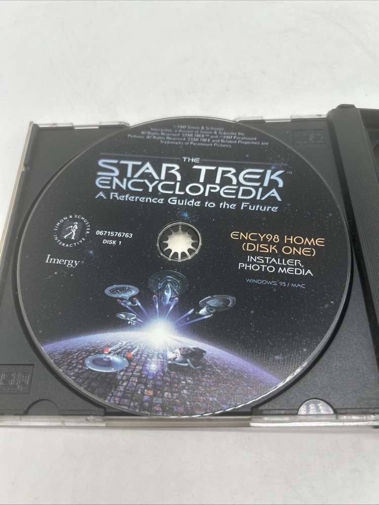 The Star Trek Encyclopedia: A Reference Guide To The Future 4 CD-ROM set (1997)