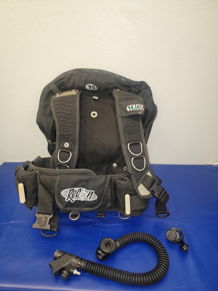 GENESIS RECON 75 SCUBA DIVING BCD Size (M) -👁 See Details.