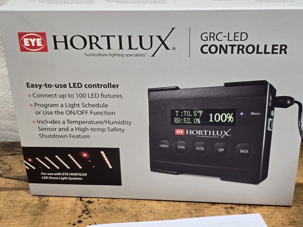 EYE Hortilux GRC-LED Grow Room Light Kit Controller Temperature Sensor NEW