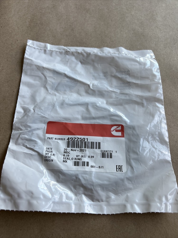 Cummins SEAL,O RING 4922501