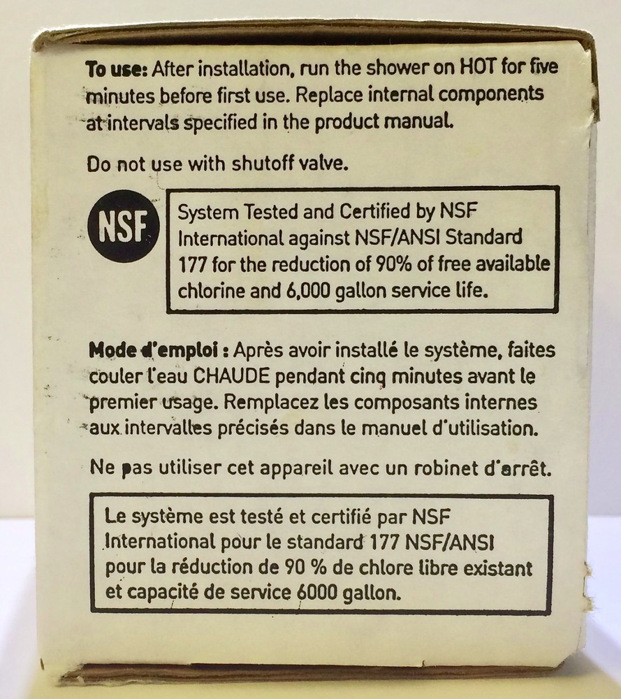 Nikken PiMag MicroJet Ultra Shower Systems Replacement Filter WALL MOUNT 13831