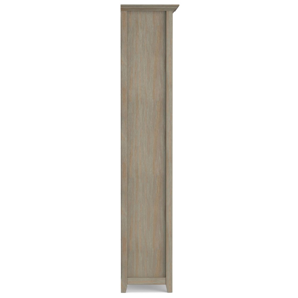 SIMPLIHOME Amherst SOLID WOOD 30 Inch Transitional 5 Shelf Bookcase in