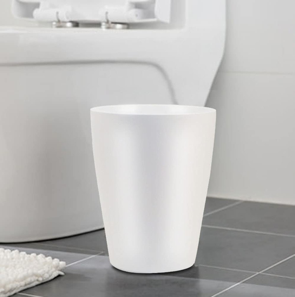 Small Trash Can,Plastic Round Bathroom Wastebasket Garbage Can for Bathroom