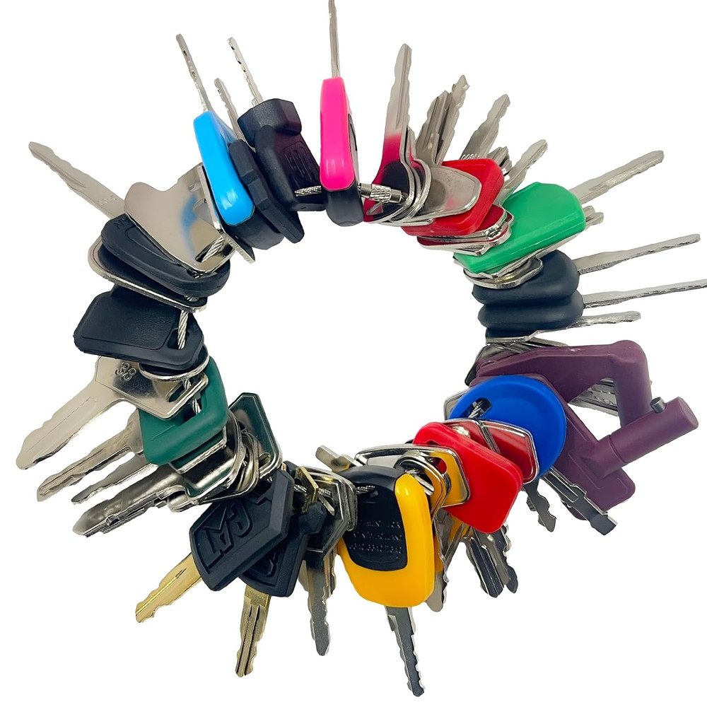 50 Heavy Equipment Keys Master Set, Construction Contractor Machine Ignition Key