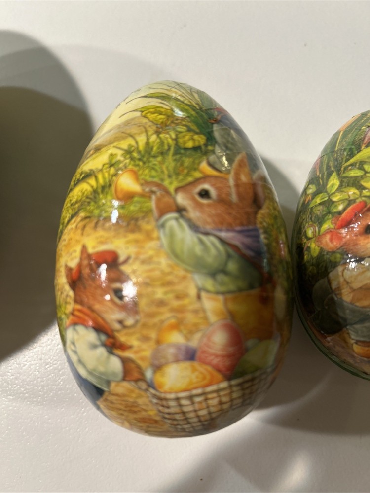Linn Bywater Nesting Eggs Set Of 3 Easter Setting Vintage 1986