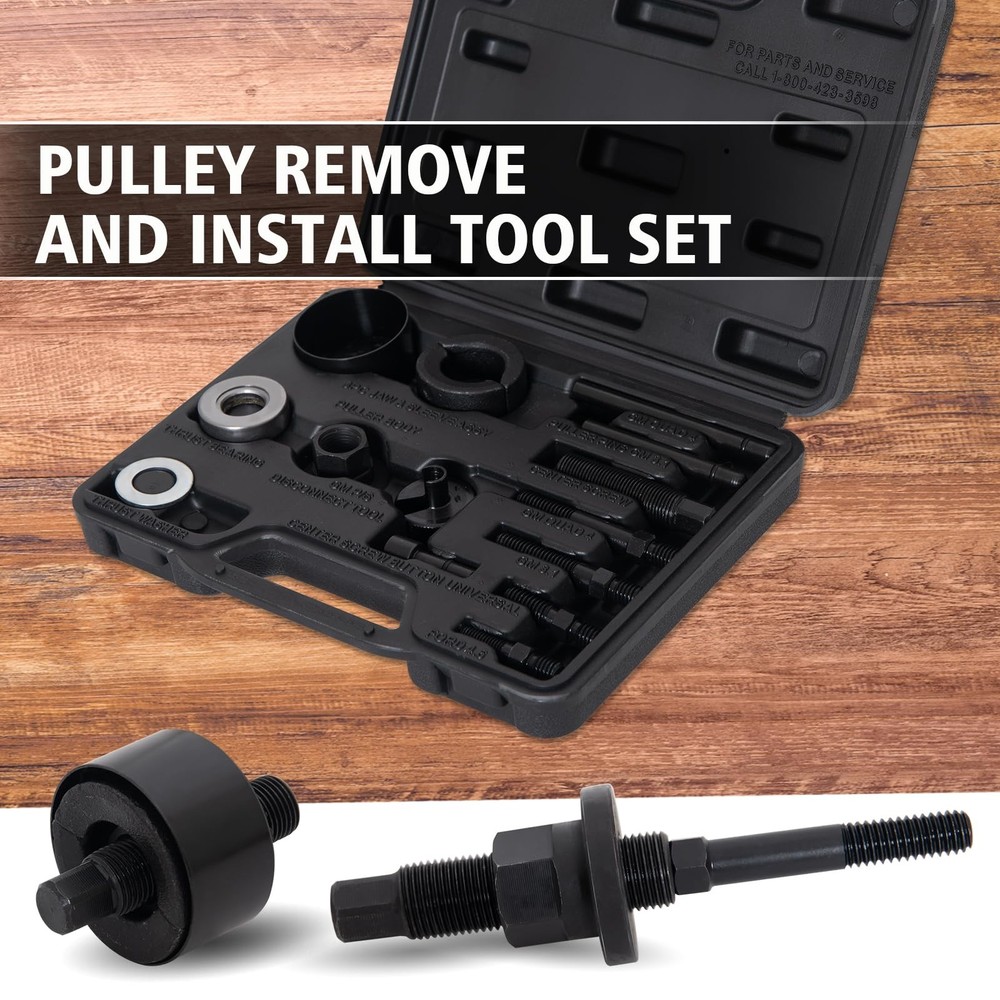 TOPEMAI Power Steering Pump Pulley Removal Tool, Puller Pulley...