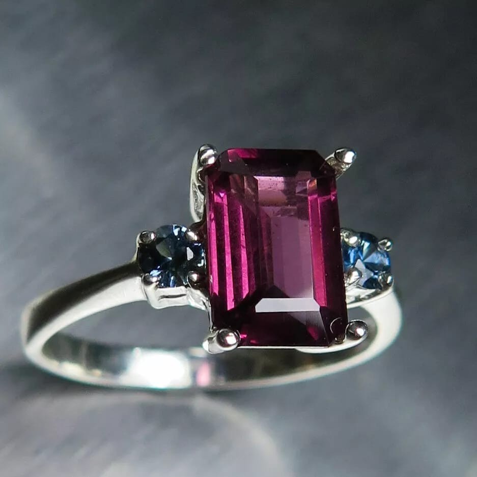 Art Deco Vintage 3.80 Ct Natural Red Ruby Wedding Ring 925 Sterling Silver