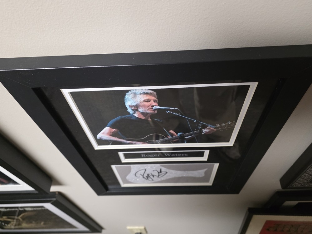 Roger Waters Signed Pickguard with C.O.A.