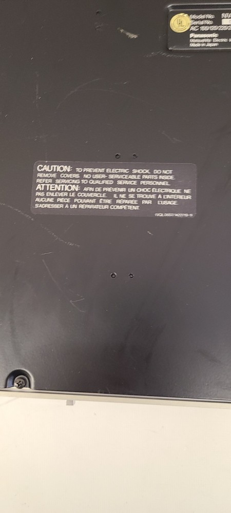 Vintage Panasonic Multisource NV-J500 Swircher Untested