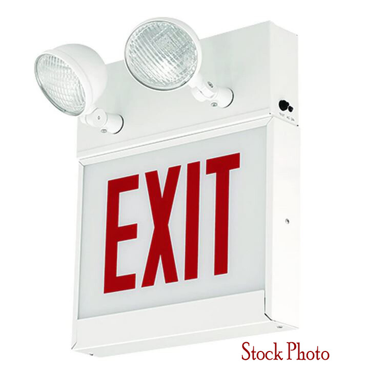 Compass Dual-Lite CLSCSRW-NPRC CLSC Series Steel Combination Exit/Unit