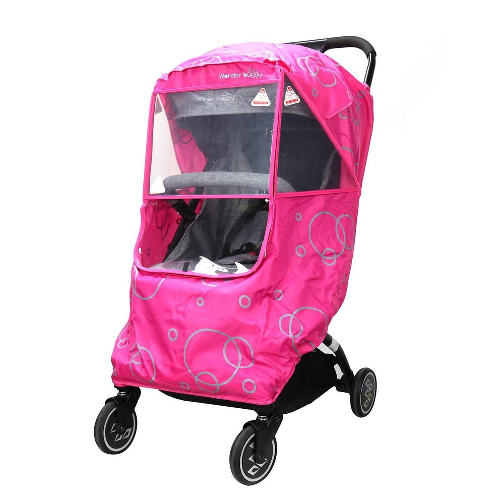 Wonder Buggy Stroller Weather Shield Rain Cover w/ Bubble, Universal.
