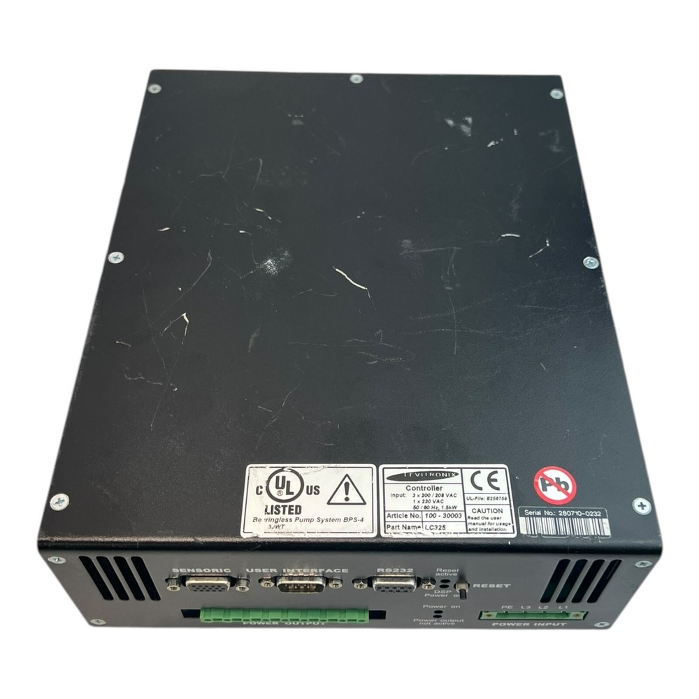 LEVITRONIX LC325 CONTROLLER 100-30003 208VAC 50/60HZ